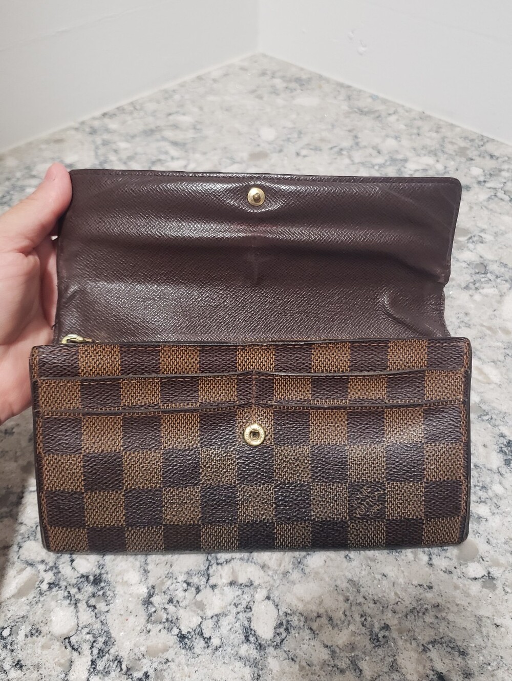 Louis Vuitton Damier Ebene Coated Canvas Long Wallet - Picture 5 of 11